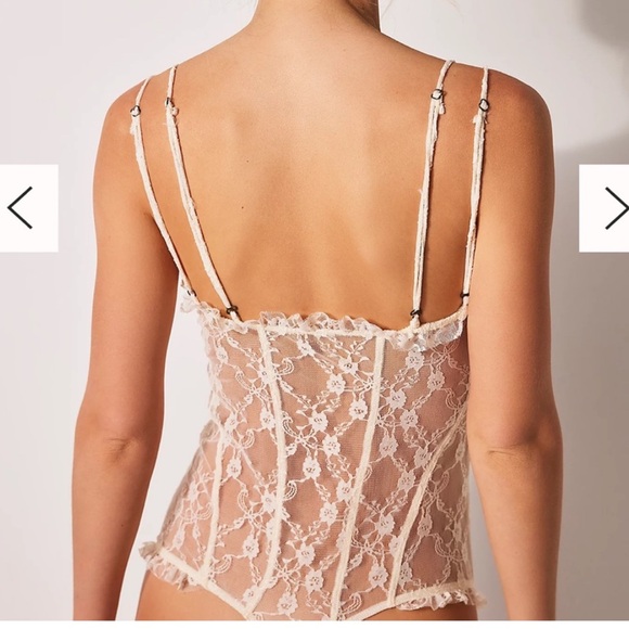 NWT Free People If You Dare Bodysuit (White) - Picture 4 of 10